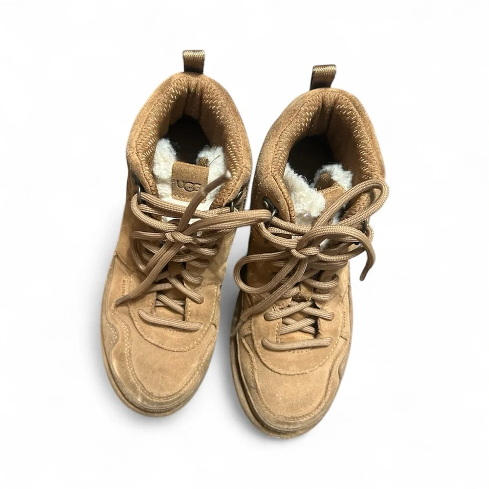 UGG Kids Brown Lace-Up Boots